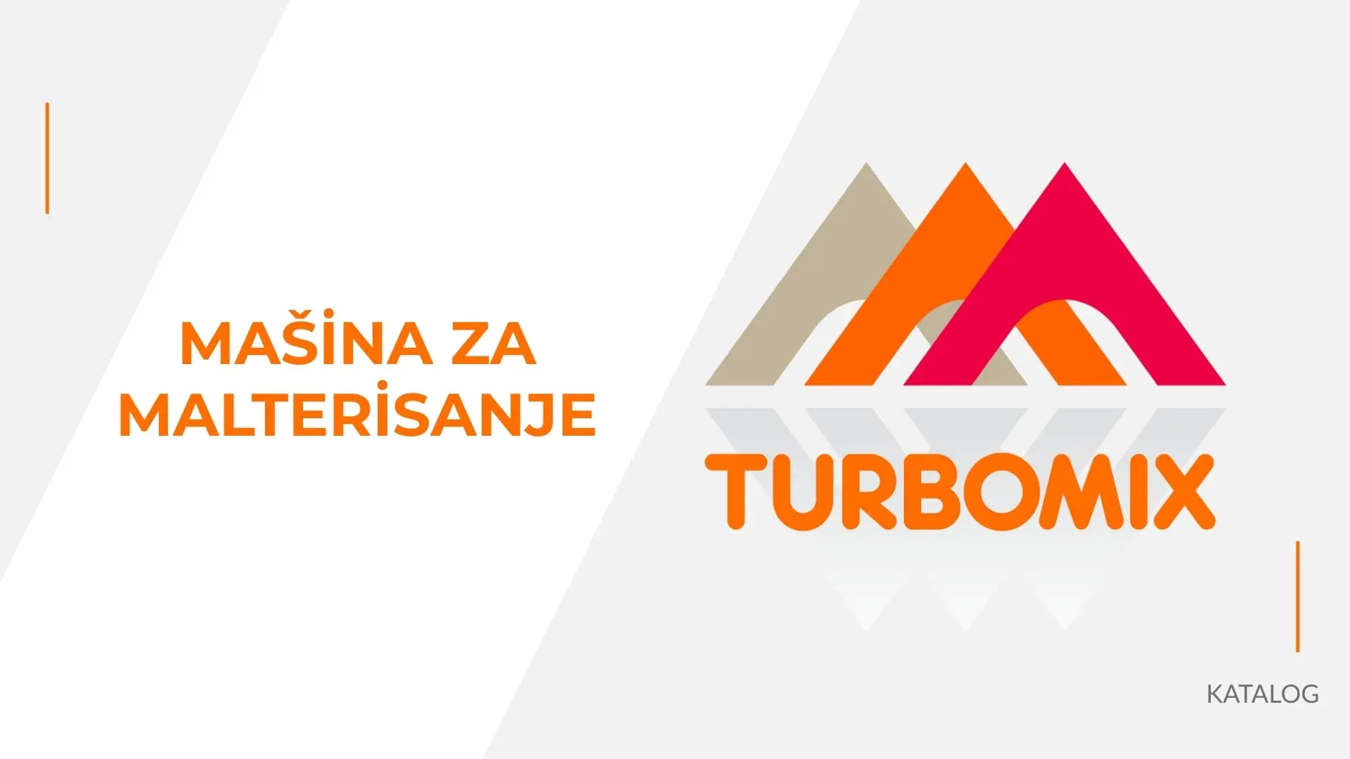 Katalog Turbomix mašina za gipsanje