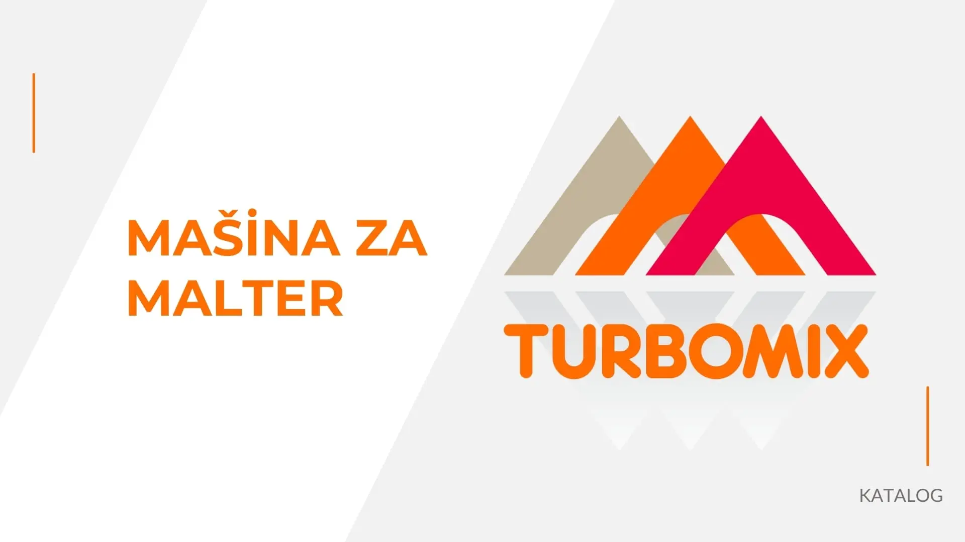 Katalog Turbomix mašina za malter